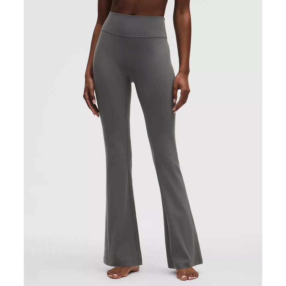 Lululemon‎ Groove Super High Rise Flared Pant Nulu Grey Size 12 LW5EZ9S - Picture 12 of 13